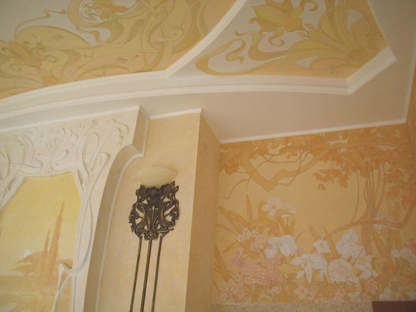 Заказать художественную роспись стен, цена работ в Москве Заказать художественную роспись стен в Москве